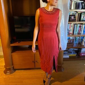 Vintage Red Egyptian dress, some discoloration